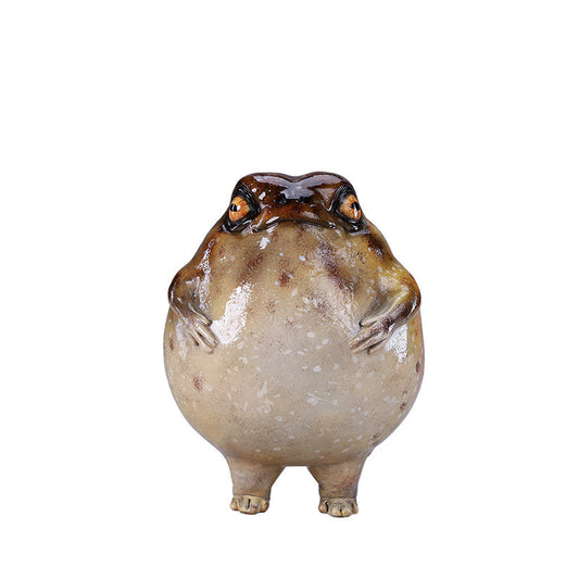 Chonky Rain Frog Realistic Model Cute Desktop Decor Gift