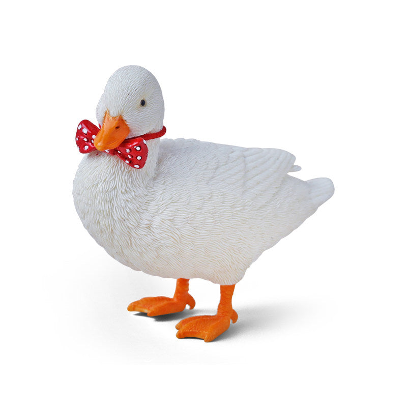 Realistic Mini Call Duck Figurine - Trendy Cute Desktop Decor Toy