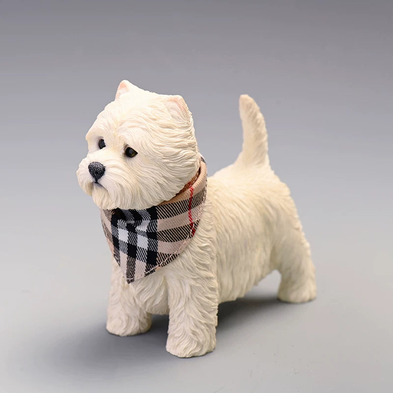 West Highland White Terrier Figurine Cute Dog Statue Pet Lover Desktop Ornament