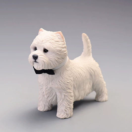 West Highland White Terrier Figurine Cute Dog Statue Pet Lover Desktop Ornament