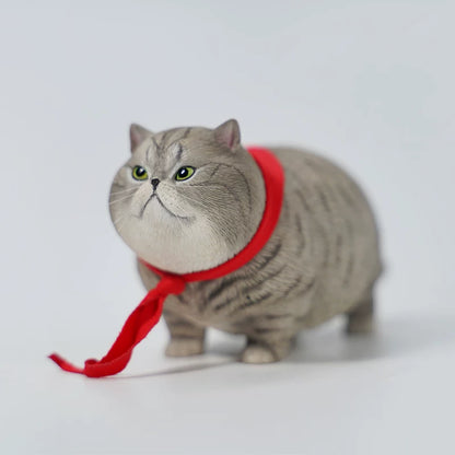 Chonky Cat 3.0 Figurine Fat Garfield & Orange Cat Realistic Desktop Ornament Trendy Toy Gift